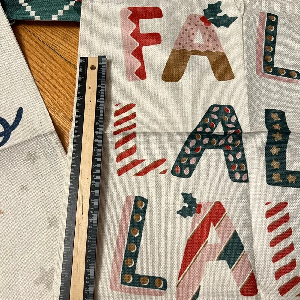 4 Festive Holiday pillow covers Set